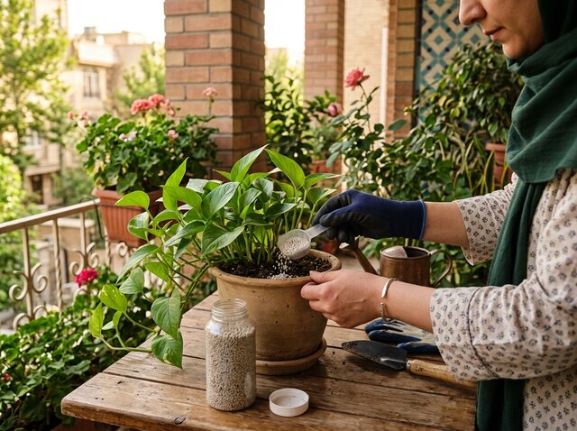 کوددهی صحیح گل و گیاه گلدانی