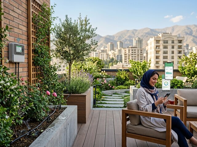 نصب سیستم آبیاری قطره‌ای توسط آلاسبز